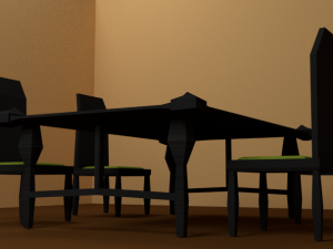 moderndinnerroomset 3D 모델