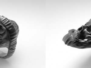 skull ring 3D 프린트 모델