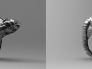 skull ring 3D 프린트 모델