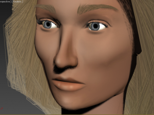 tall woman Model 3D
