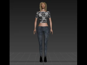 tall woman 3D Model