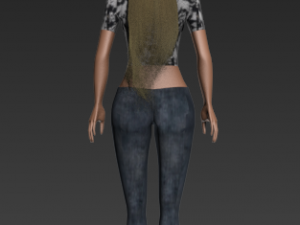 tall woman Model 3D