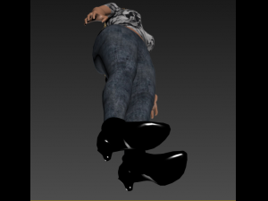 tall woman Model 3D