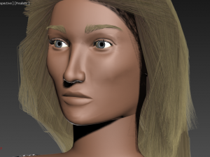 tall woman Model 3D