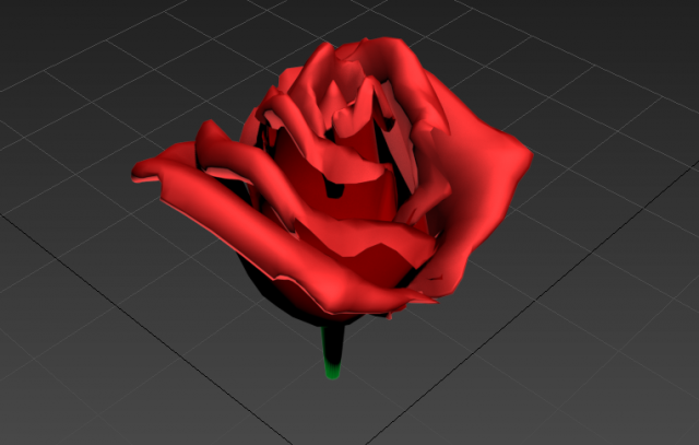 red rose Model 3D .c4d .max .obj .3ds .fbx .stl .blend 