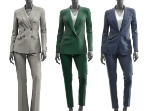 महिला पुतला सूट करती है 3D मॉडल