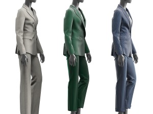 woman suits mannequin 3D 모델