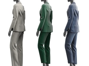 woman suits mannequin 3D 모델