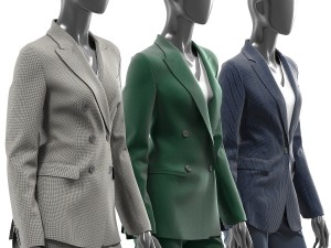 woman suits mannequin 3D 모델