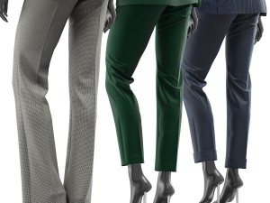 woman suits mannequin 3D 모델