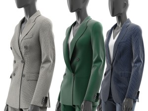woman suits mannequin 3D 모델