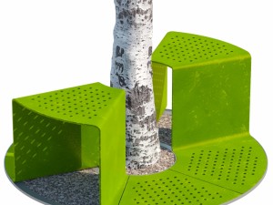 tree bench grates Modèle 3D