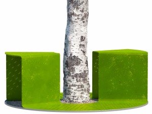 tree bench grates Modèle 3D