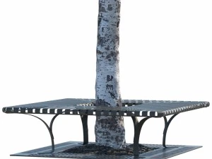 tree bench grates 3D Model