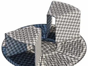 tree bench grates 3D Model