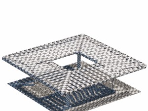 tree bench grates Modèle 3D