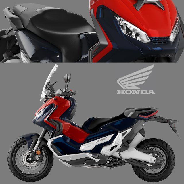 honda x-adventure Modèle 3D .c4d .max .obj .3ds .fbx .stl .blend 