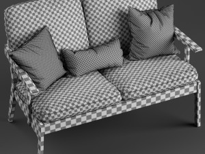 stolab oxford chair and sofa 3D Model