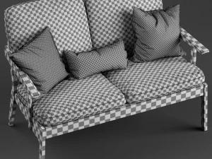 stolab oxford chair and sofa 3D Model