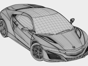 honda nsx 2018 3Dモデル