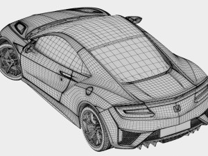 honda nsx 2018 3Dモデル