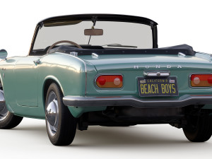 honda s800 cabriolet 1966 3D Model