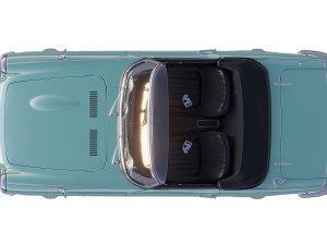 honda s800 cabriolet 1966 3D Model