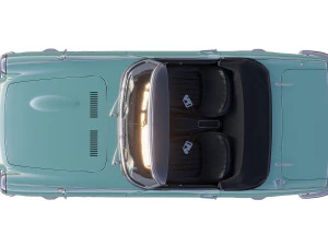 honda s800 cabriolet 1966 3D Model