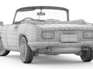 honda s800 cabriolet 1966 3D Model