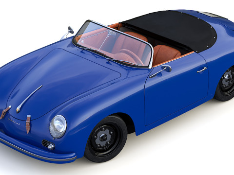 Porsche 356 A Speedster 1956 3D Model
