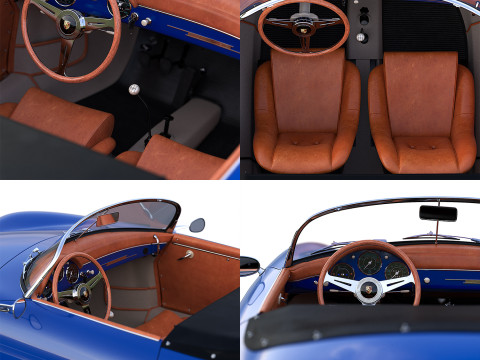 Porsche 356 A Speedster 1956 3D Model