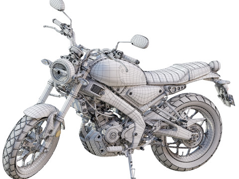 Yamaha XSR-125 3D Model