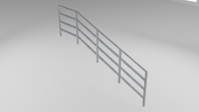 handrail 3D Model .c4d .max .obj .3ds .fbx .stl .blend 