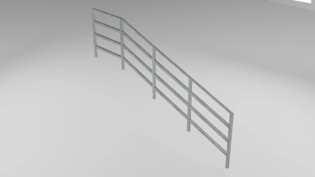 handrail 3D Model .c4d .max .obj .3ds .fbx .stl .blend
