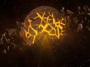 blown up planet 3D Model