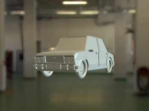 russian car vaz 2106 3D Model