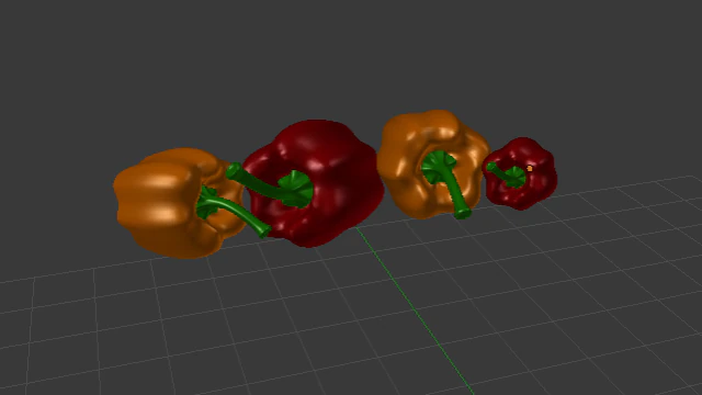 vegetable pepper 3D Model .c4d .max .obj .3ds .fbx .stl .blend 