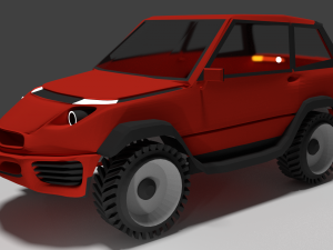 deluxe concept suv 4x4 4wd city and land 3D Модель