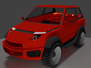 concepto de lujo suv 4x4 4wd ciudad y tierra Modelo 3D