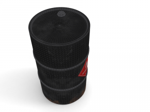 flammable material barrel Model 3D