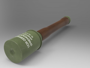 german hand grenade 3D-Modell