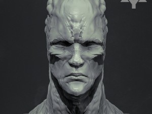 creature bust highpoly 3D Model