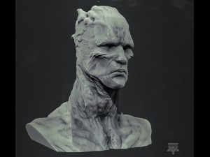 creature bust highpoly 3D मॉडल