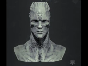 creature bust highpoly 3D Model