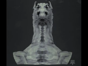 creature bust highpoly 3D Model