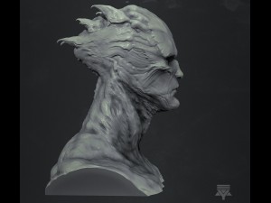 creature bust highpoly 3D मॉडल