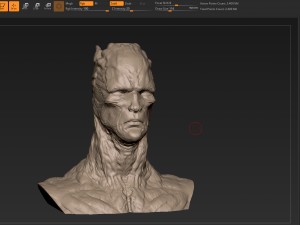 creature bust highpoly 3D मॉडल