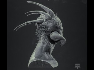 arachnid humanoid bust highpoly 3D Model