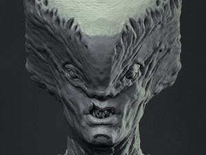 creature bust highpoly 3D Model