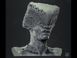 creature bust highpoly 3D 모델